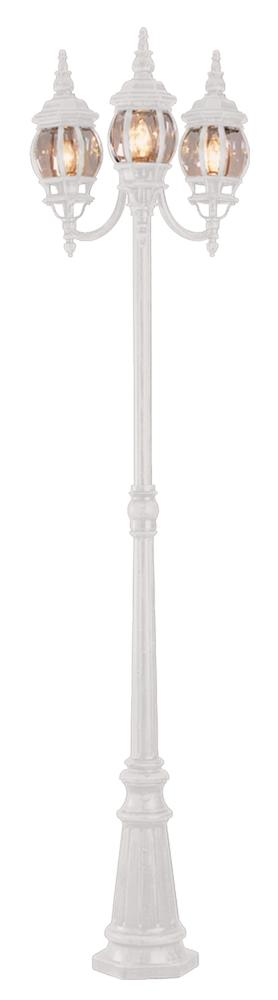 3LT POLE-OUTD-FRENCH LANTERN-C