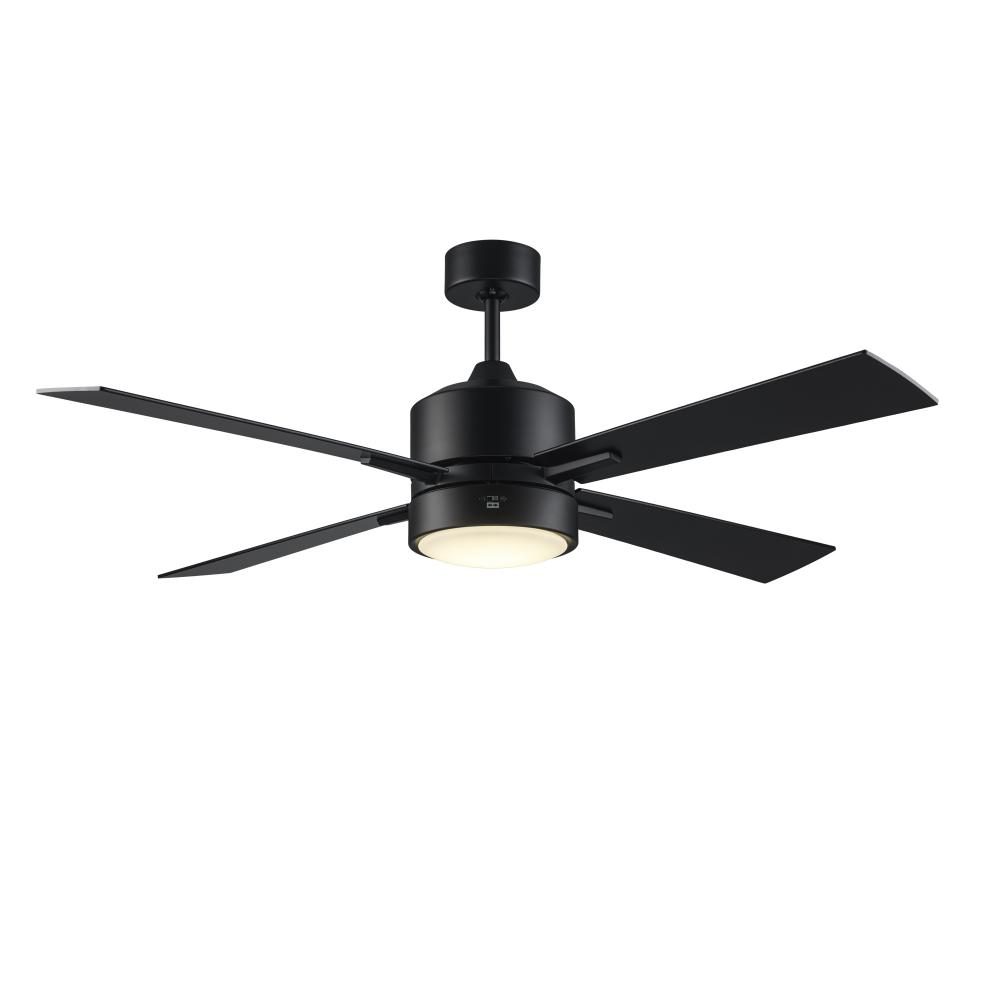 4 BLADE-52&#34; LED FAN-WC6 INCLUD-1/2&#34; ROD