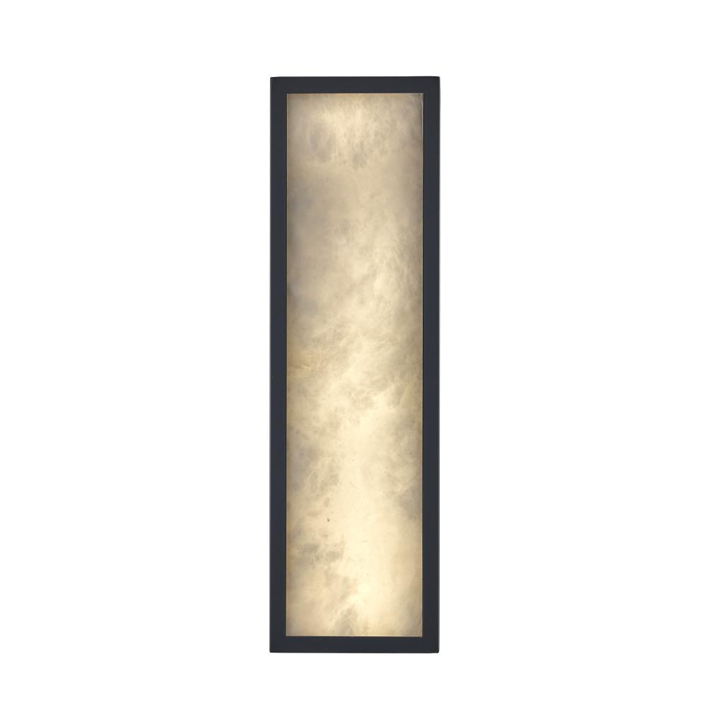 16&#39; ALABASTER SQUARE SCONCE-BK