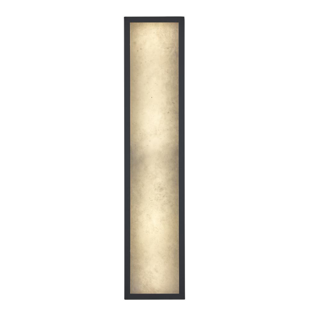 22&#39; ALABASTER SQUARE SCONCE-BK