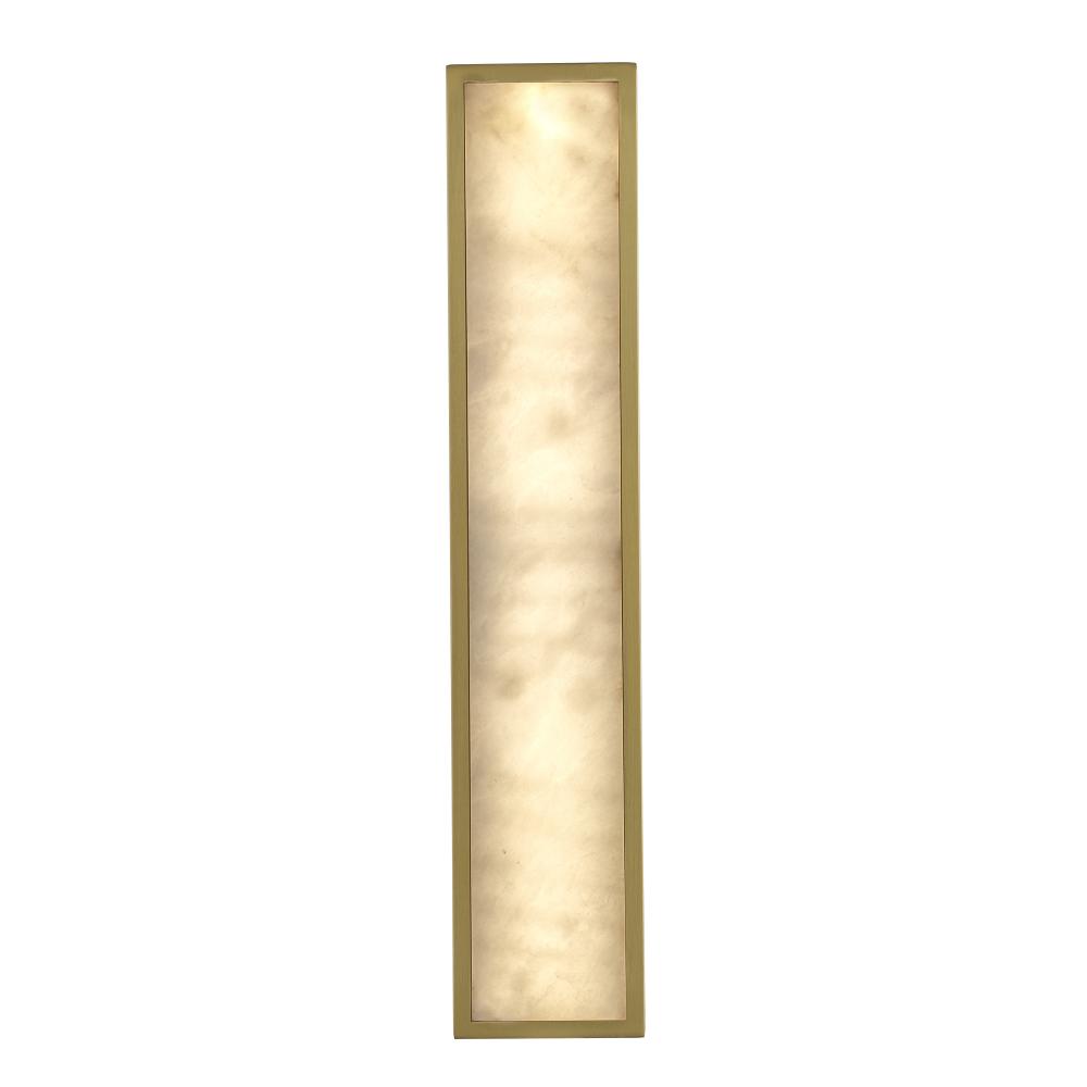 24&#39; ALABASTER SQUARE SCONCE-AG