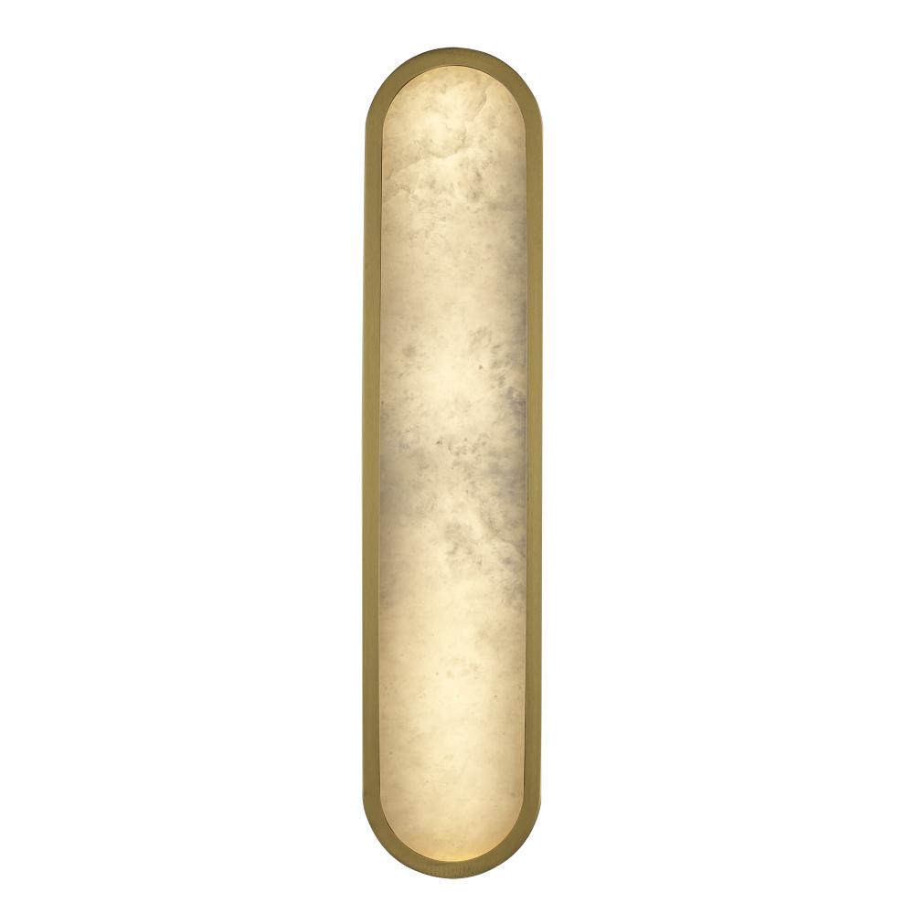 22&#39; ALABASTER CIRCLR SCONCE-AG