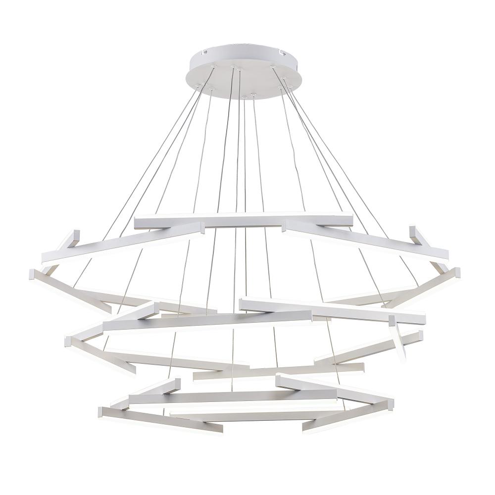LED PENDANT 24 RODS 162W-WH