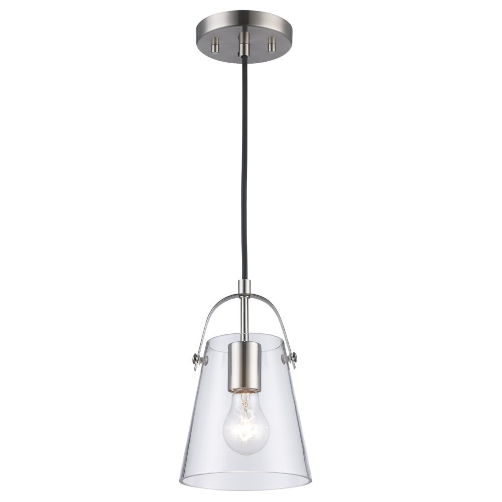 1LT PENDANT-6&#34; TOP HANDLE-BN