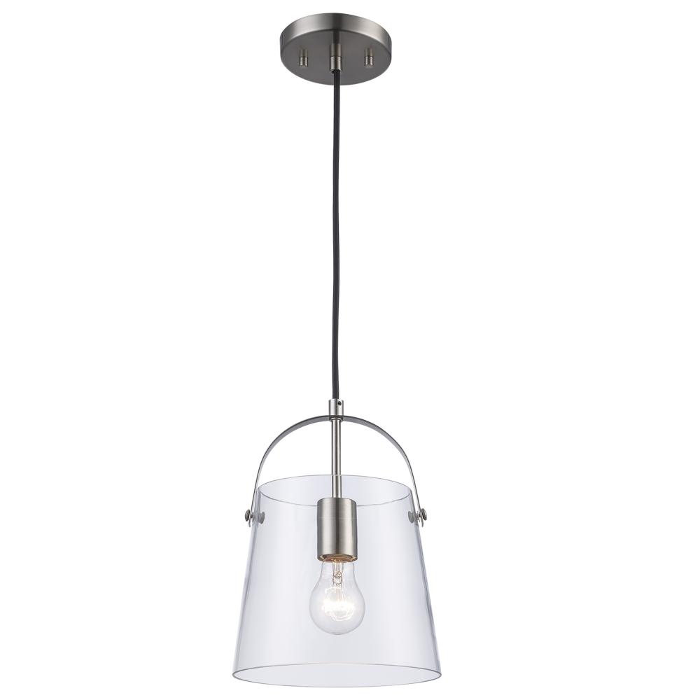 1LT PENDANT-8&#34; TOP HANDLE-BN