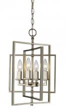 Trans Globe 10594 ASL - 4LT-CUBE CHANDELIER SML-ASL