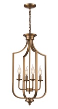 Trans Globe 11215 AG - 4LT FOYER PENDANT JAX MED-AG