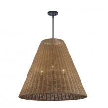 Trans Globe PND-2245 BK - 3LT PENDANT CONE MESH-BK