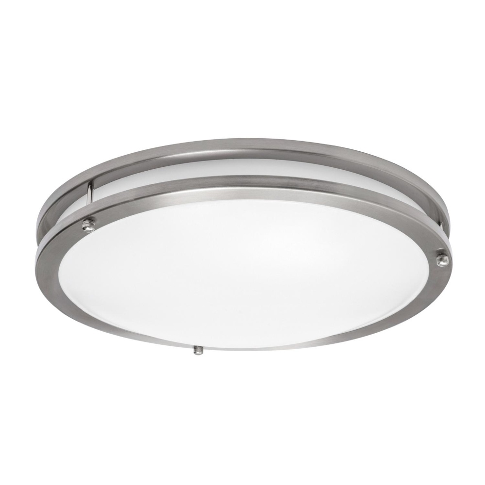 Carlisle 14&#39;&#39; LED Flush, 120-277V, 27W, 5 CCT, SN, BB