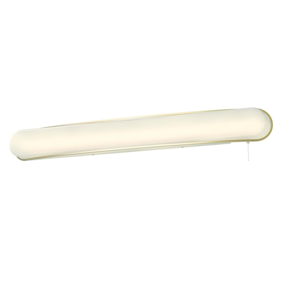 Curve 48&#39;&#39; LED Overbed, 120V, 3000K, Satin Brass