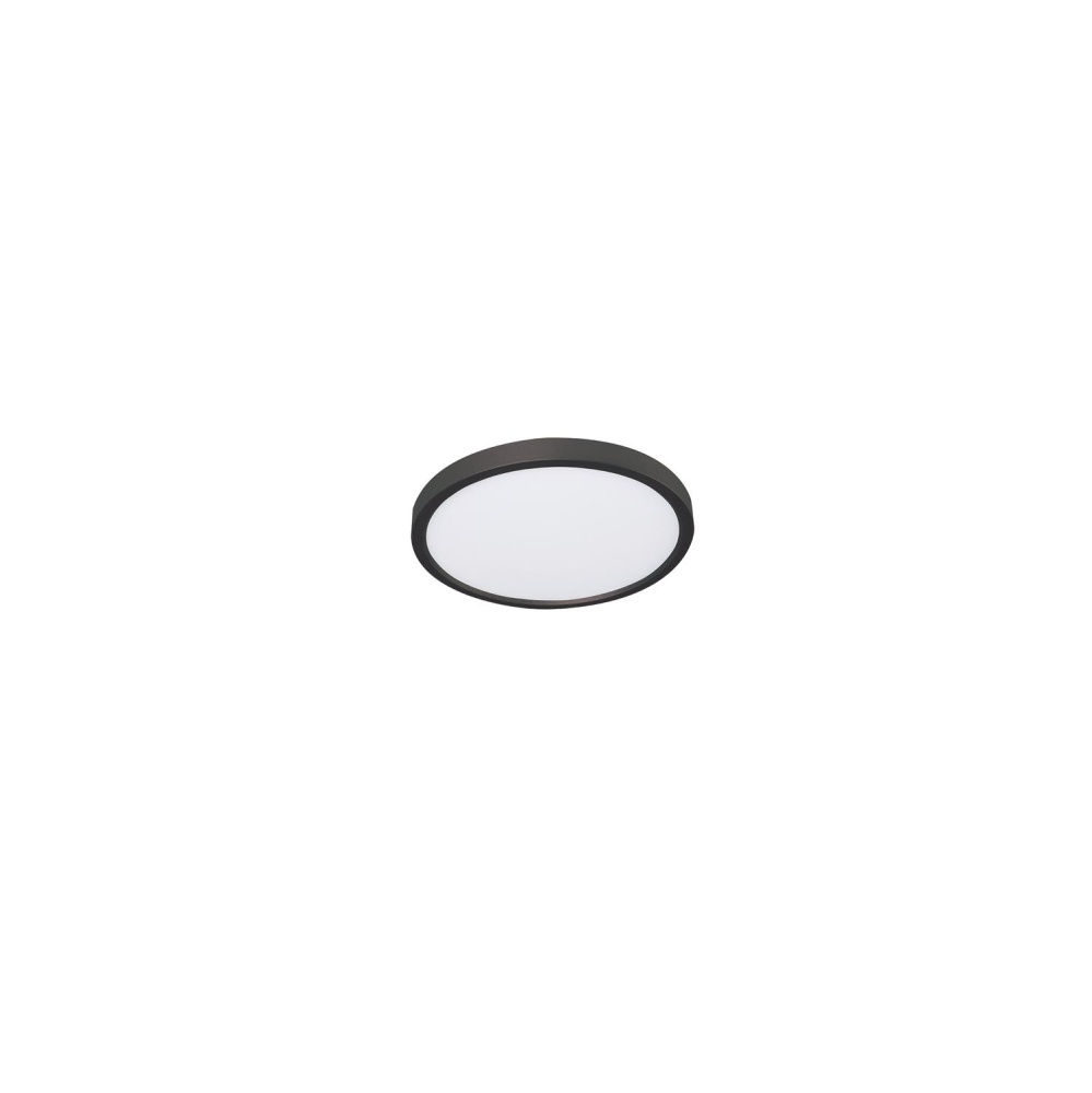 Edge Round 08&#39;&#39; LED Flush Mount, 120V, 15W, 5 CCT, BK