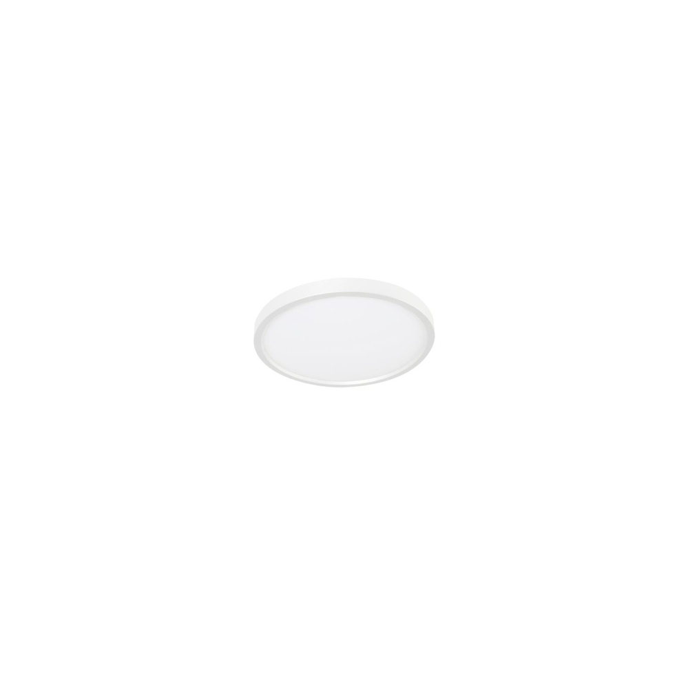 Edge Round 08&#39;&#39; LED Flush Mount, 120V, 15W, 5 CCT, WH