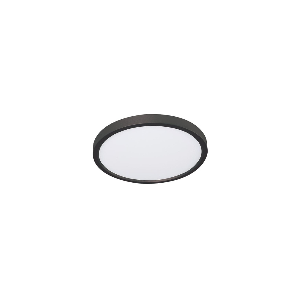 Edge Round 12&#39;&#39; LED Flush Mount, 120V, 22W, 5 CCT, BK