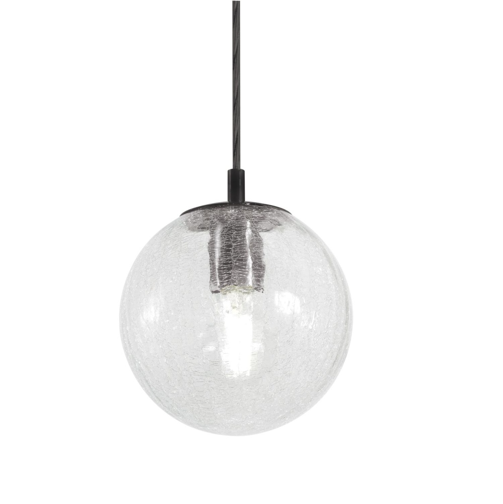 Palla 07&#39;&#39; Medium Base Pendant, 120V, BK