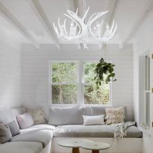 Bethel International IL07WH - Antler Pendant White