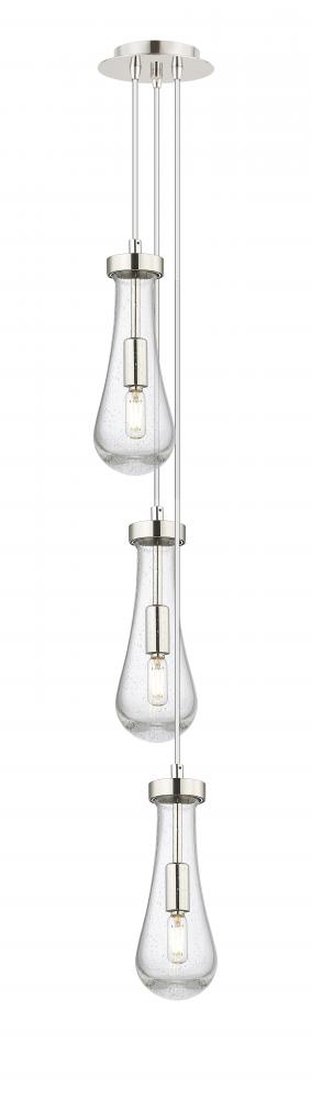 Owego - 3 Light - 7 inch - Brushed Polished Nickel - Multi Pendant