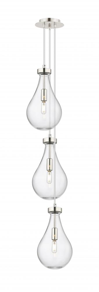 Owego - 3 Light - 7 inch - Polished Nickel - Multi Pendant