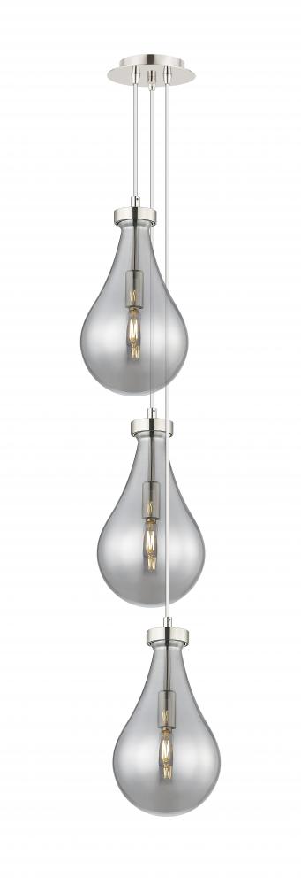 Owego - 3 Light - 7 inch - Polished Nickel - Multi Pendant