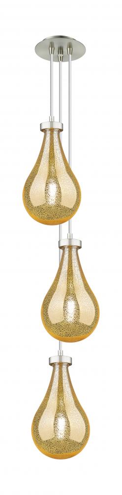 Owego - 3 Light - 7 inch - Brushed Satin Nickel - Multi Pendant