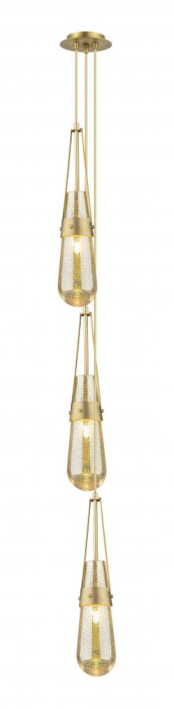 Milan - 3 Light - 6 inch - Brushed Brass - Multi Pendant