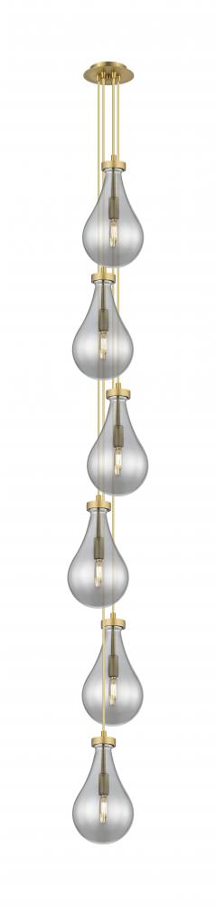 Owego - 6 Light - 7 inch - Brushed Brass - Multi Pendant