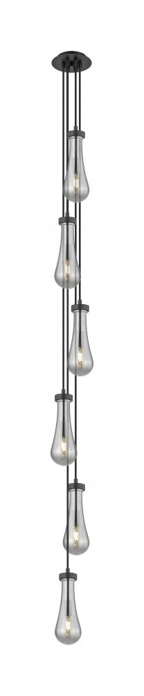 Owego - 6 Light - 7 inch - Matte Black - Multi Pendant
