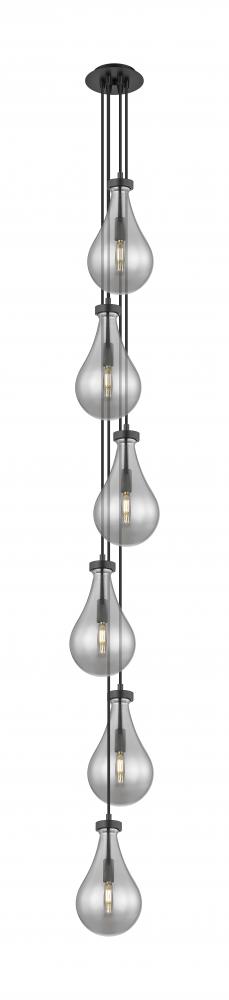 Owego - 6 Light - 7 inch - Matte Black - Multi Pendant