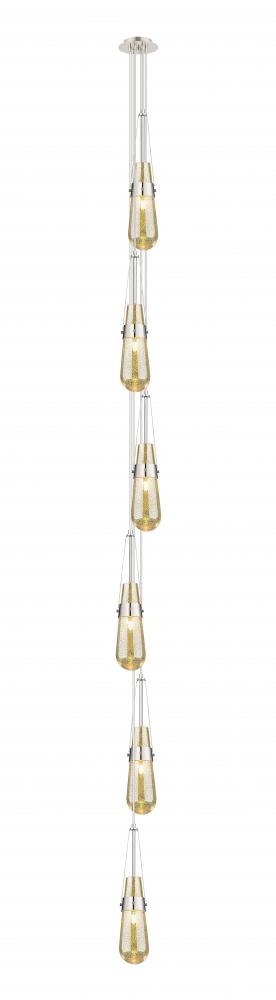 Milan - 6 Light - 6 inch - Polished Nickel - Multi Pendant