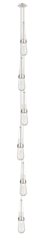 Milan - 6 Light - 6 inch - Polished Nickel - Multi Pendant