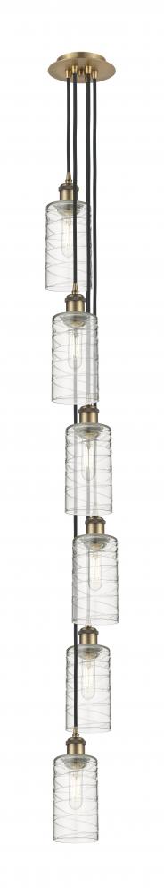 Crown Point - 6 Light - 7 inch - Brushed Brass - Multi Pendant