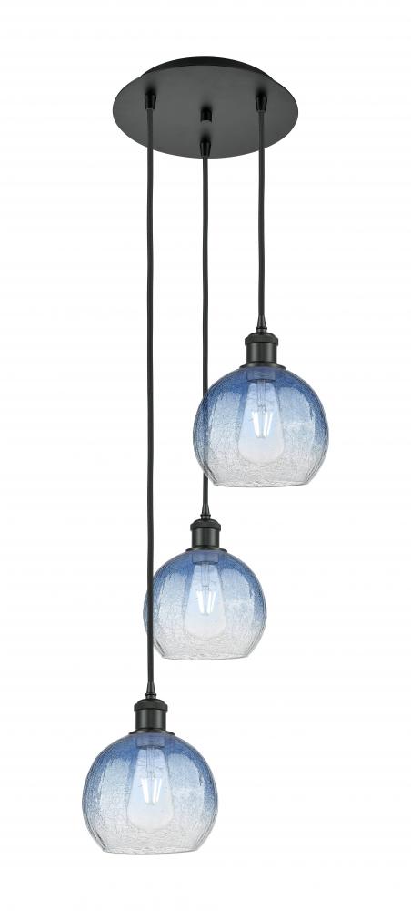 Brookhaven Globe - 3 Light - 14 inch - Matte Black - Cord Hung - Multi Pendant