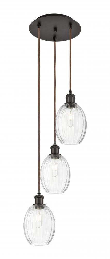 Preston Bulb - 3 Light - 13 inch - Oil Rubbed Bronze - Cord Hung - Multi Pendant