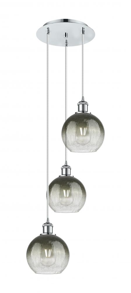 Brookhaven Globe - 3 Light - 14 inch - Polished Chrome - Cord Hung - Multi Pendant