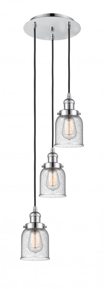 Cone - 3 Light - 12 inch - Polished Chrome - Cord hung - Multi Pendant