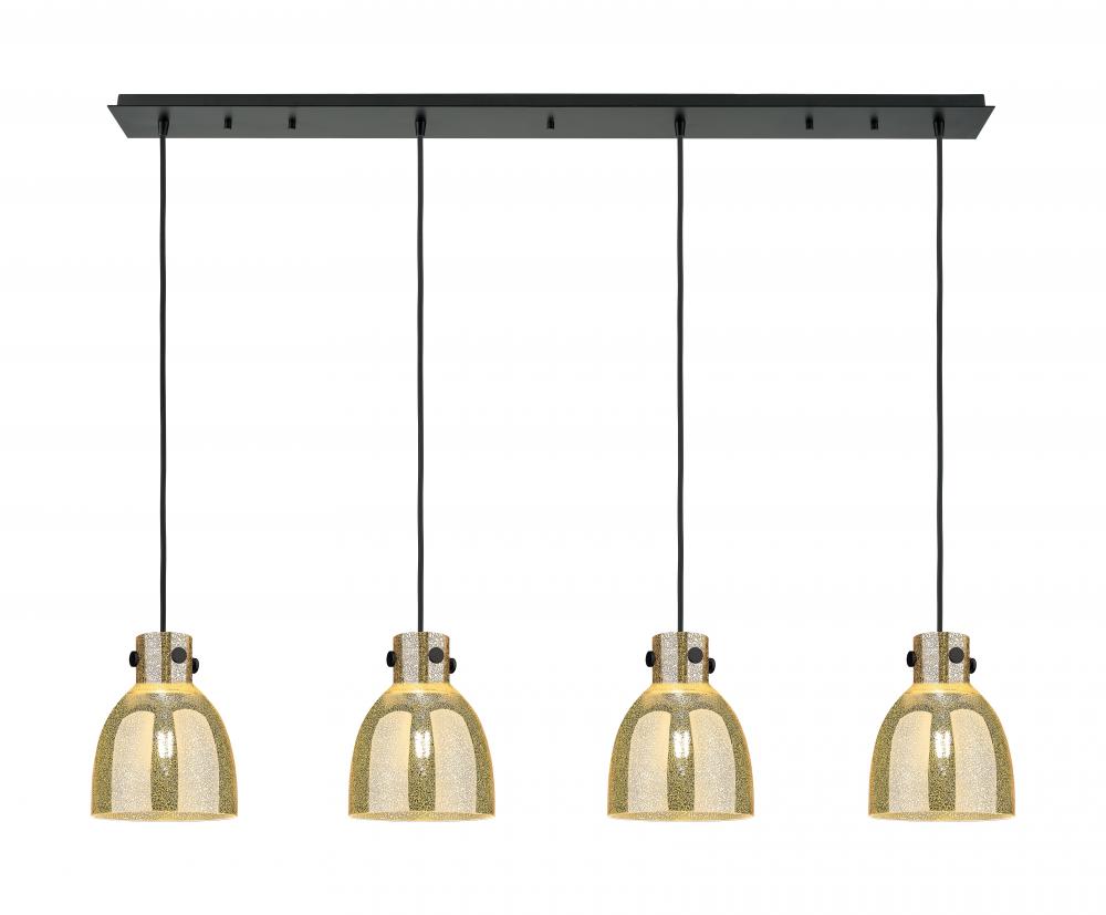 Newton Bell - 4 Light - 52 inch - Matte Black - Linear Pendant