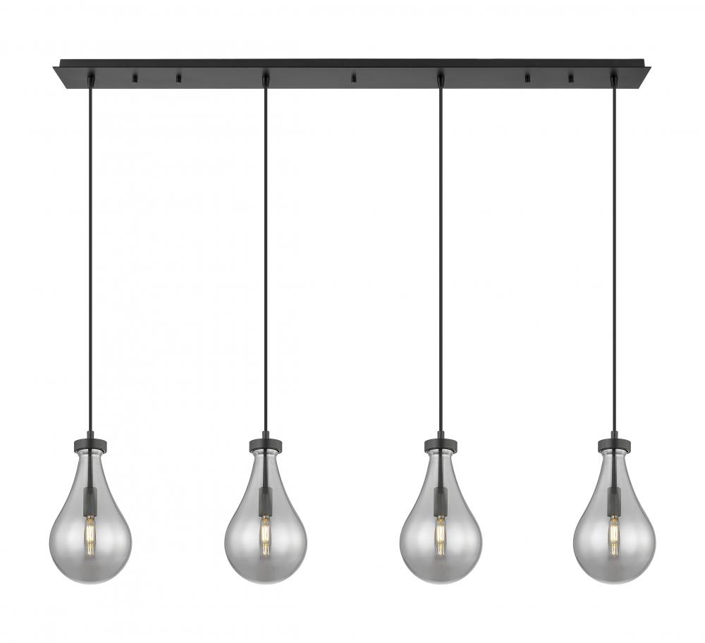 Owego - 4 Light - 49 inch - Matte Black - Linear Pendant