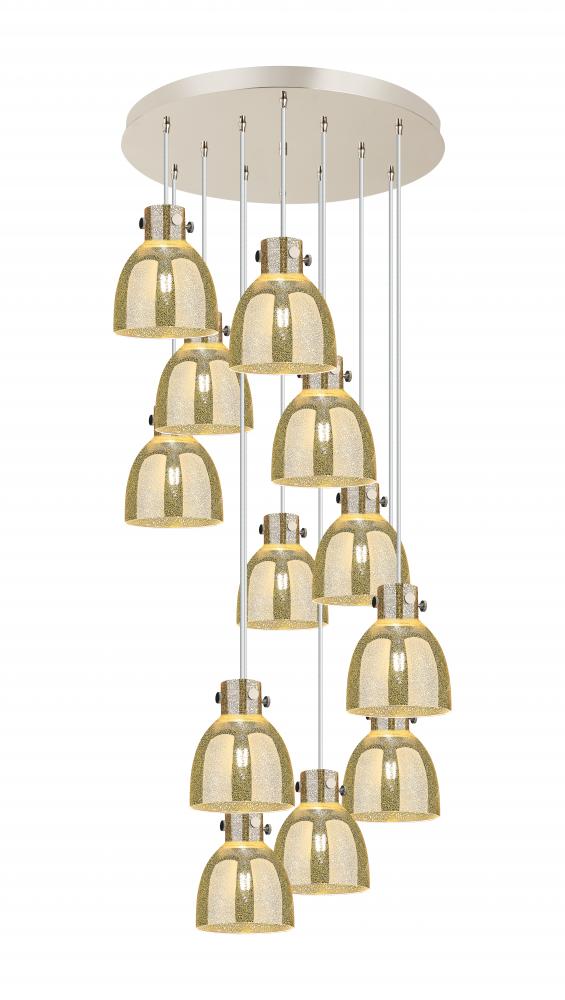 Newton Bell - 12 Light - 27 inch - Polished Nickel - Multi Pendant