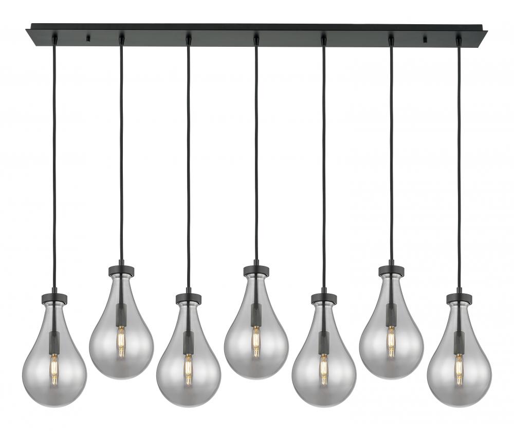 Owego - 7 Light - 49 inch - Matte Black - Linear Pendant