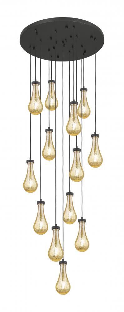 Owego - 13 Light - 32 inch - Matte Black - Multi Pendant