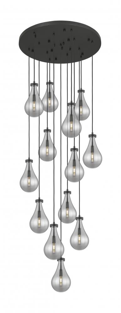 Owego - 13 Light - 32 inch - Matte Black - Multi Pendant
