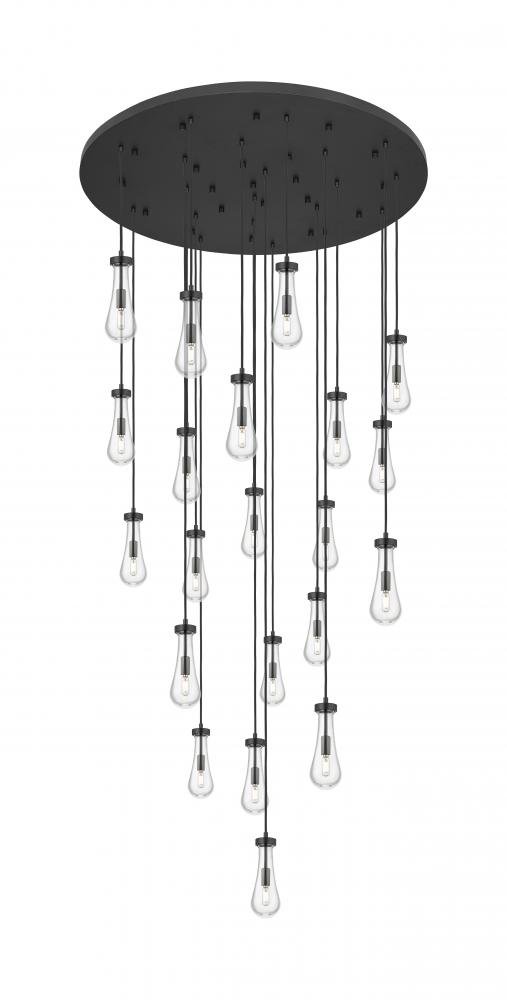 Owego - 21 Light - 48 inch - Matte Black - Multi Pendant