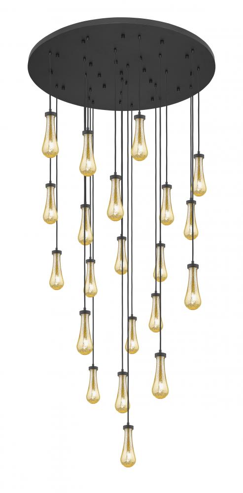 Owego - 21 Light - 48 inch - Brushed Matte Black - Multi Pendant