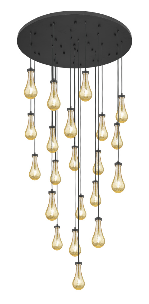 Owego - 21 Light - 48 inch - Matte Black - Multi Pendant