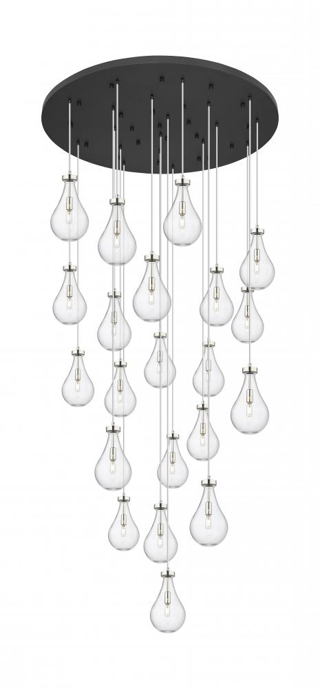 Owego - 21 Light - 48 inch - Polished Nickel - Multi Pendant