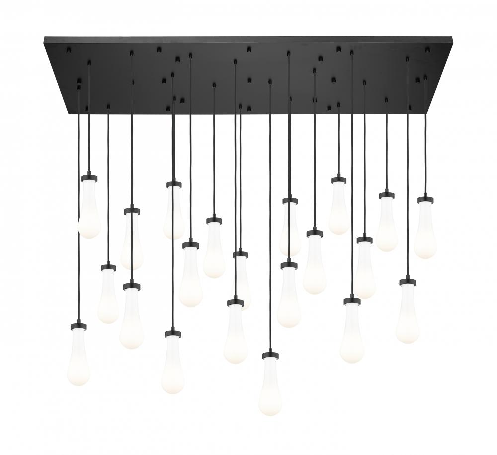Owego - 21 Light - 71 inch - Brushed Matte Black - Multi Pendant