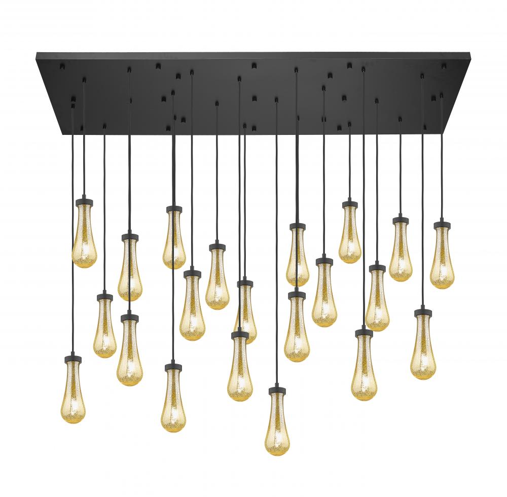 Owego - 21 Light - 71 inch - Brushed Matte Black - Multi Pendant