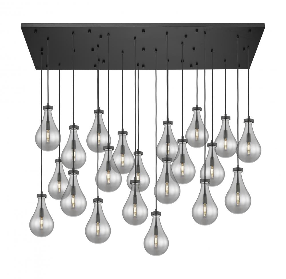 Owego - 21 Light - 71 inch - Matte Black - Multi Pendant