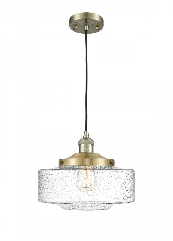 Bridgeton - 1 Light - 12 inch - Antique Brass - Cord hung - Mini Pendant
