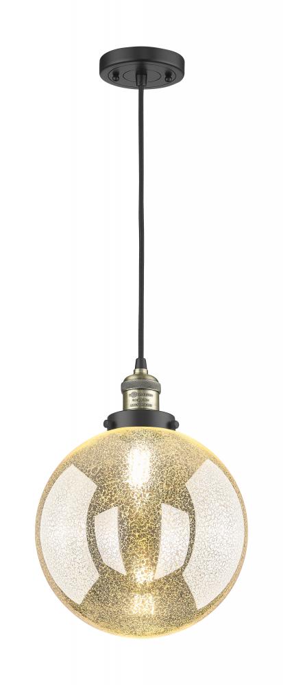 Beacon - 1 Light - 10 inch - Black Antique Brass - Cord hung - Mini Pendant