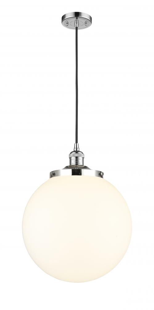 Beacon - 1 Light - 14 inch - Polished Chrome - Cord hung - Mini Pendant